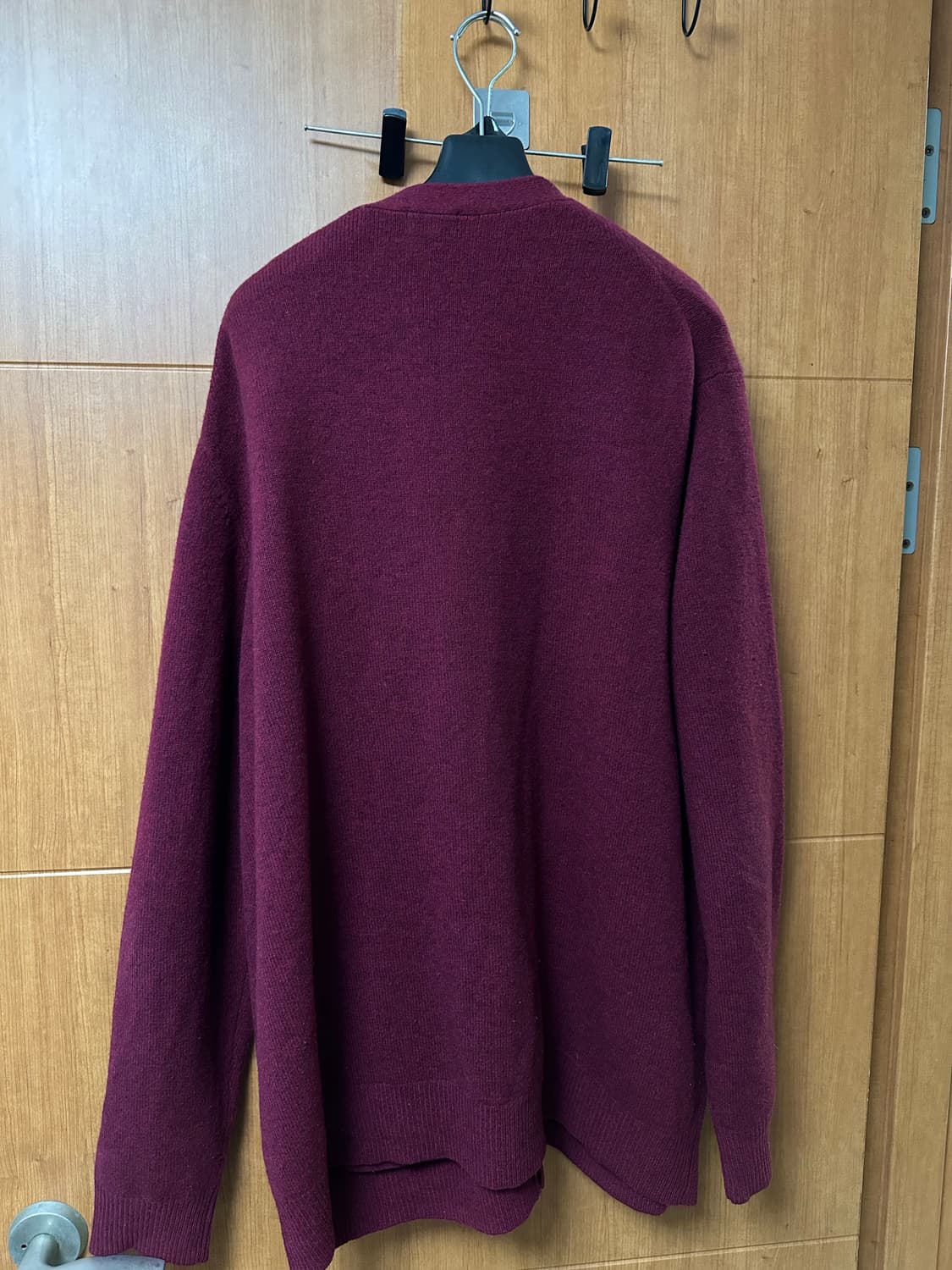 [4XL] 유니클로 가디건 버건디 상품이미지2