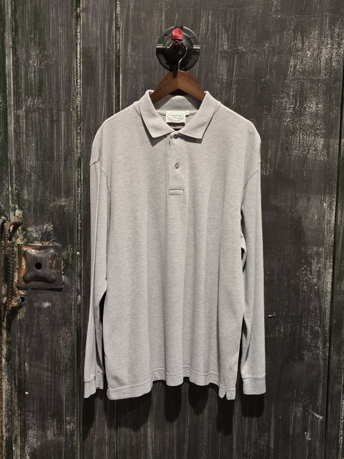 90s Peter Elliott Long Sleeve Polo Shirt 상품이미지1