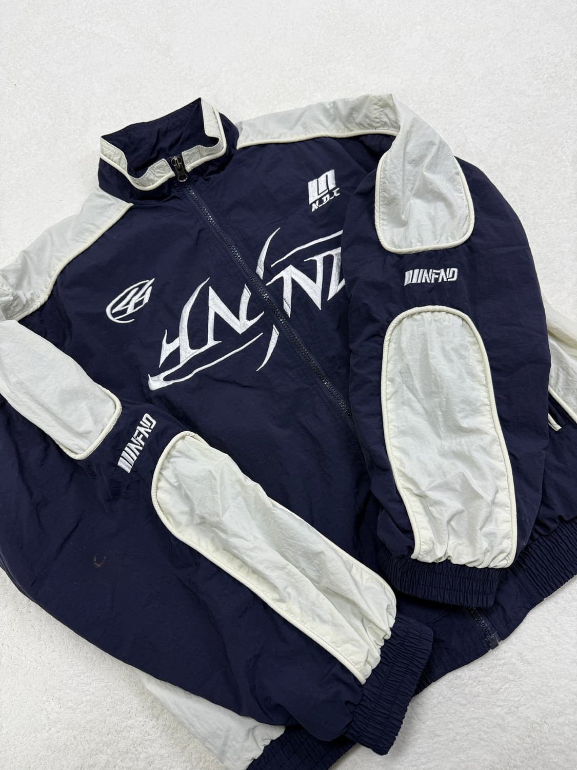 NOT4NERD Tribal Logo Nylon Racing Jacket 상품이미지4