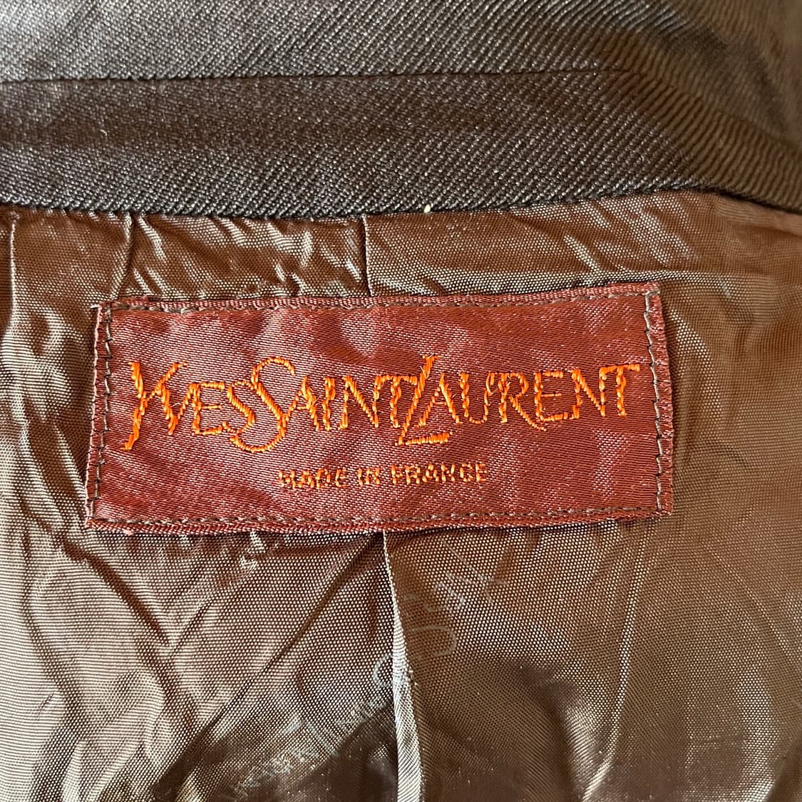  80s 프랑스 입생로랑 금장 로고 더블 자켓 Made in France 상품이미지9