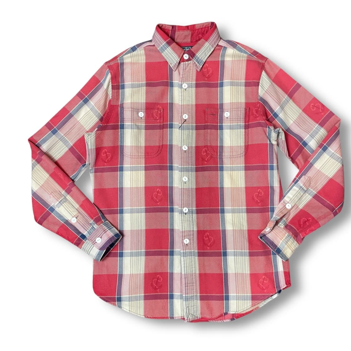 폴로 랄프로렌 체크 투포켓 웨스턴 긴팔 셔츠 M 상품이미지1