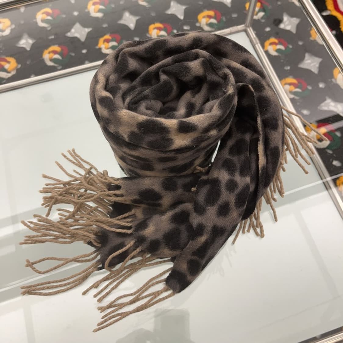 빈티지 힙스터 레오파드 호피 패턴 목도리 머플러 C07110 상품이미지3