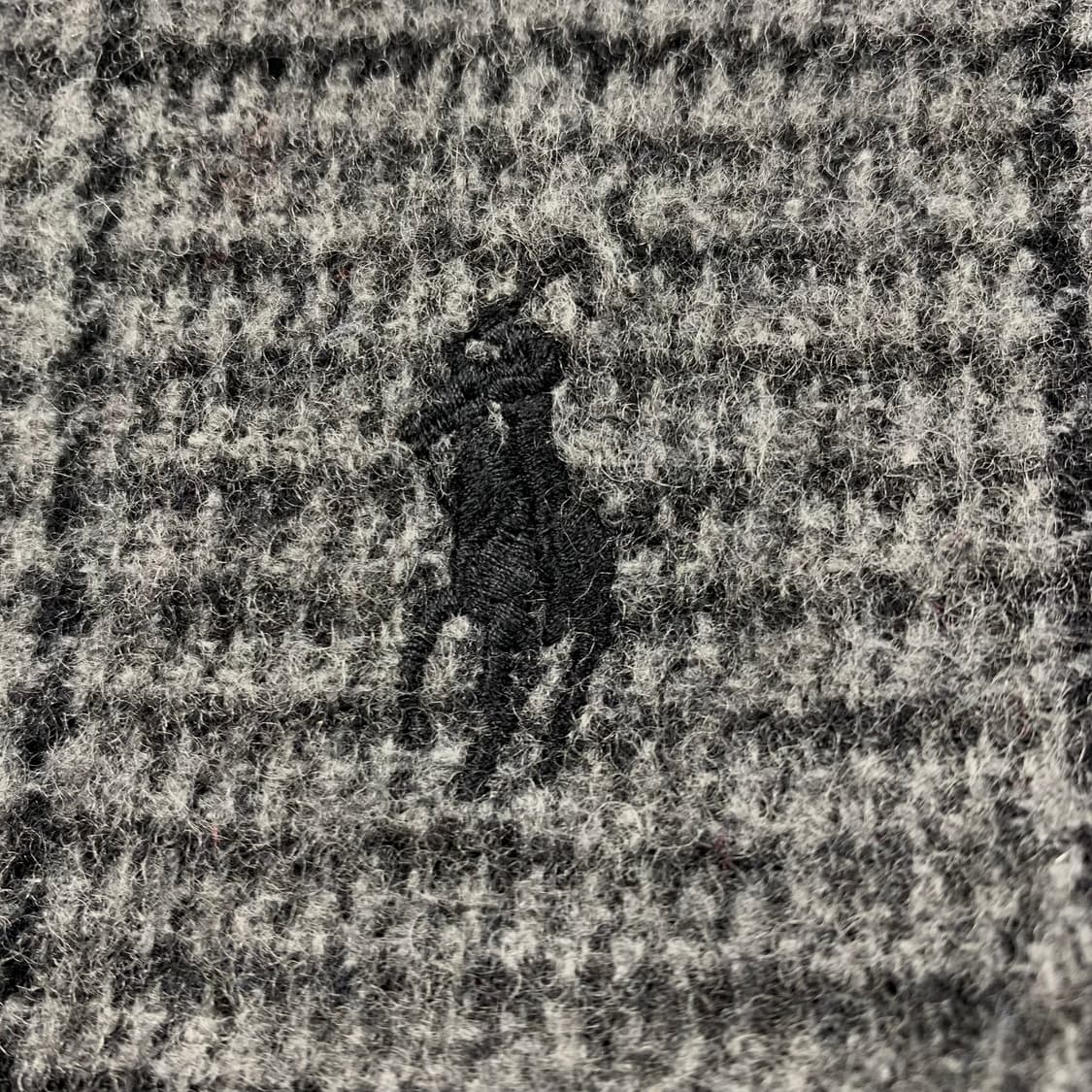 폴로 랄프로렌 포니로고 글렌체크 투페이스 울캐시미어 머플러 상품이미지5