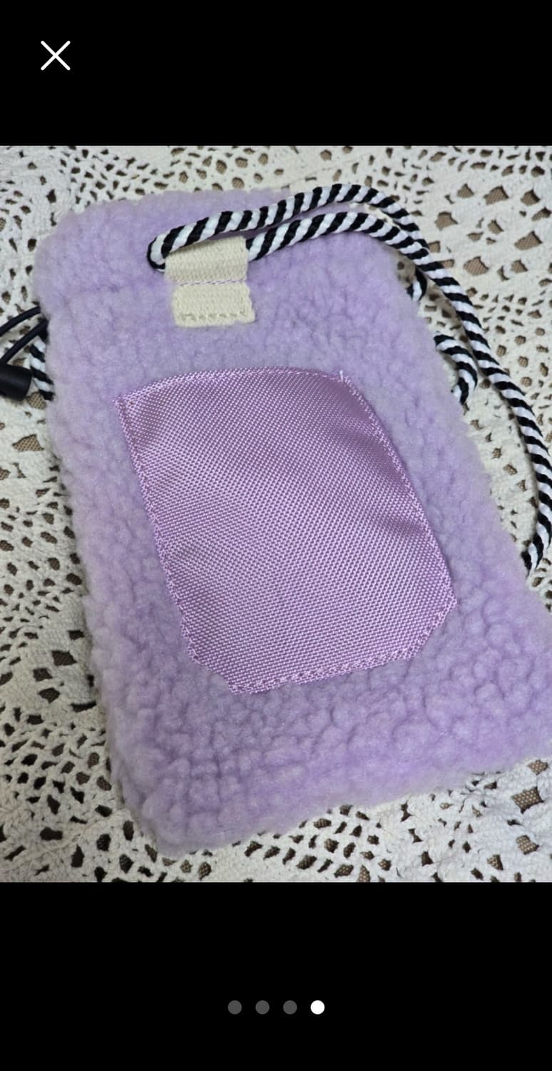 오닐 뽀글이 미니 크로스백(라이트퍼플) 상품이미지4