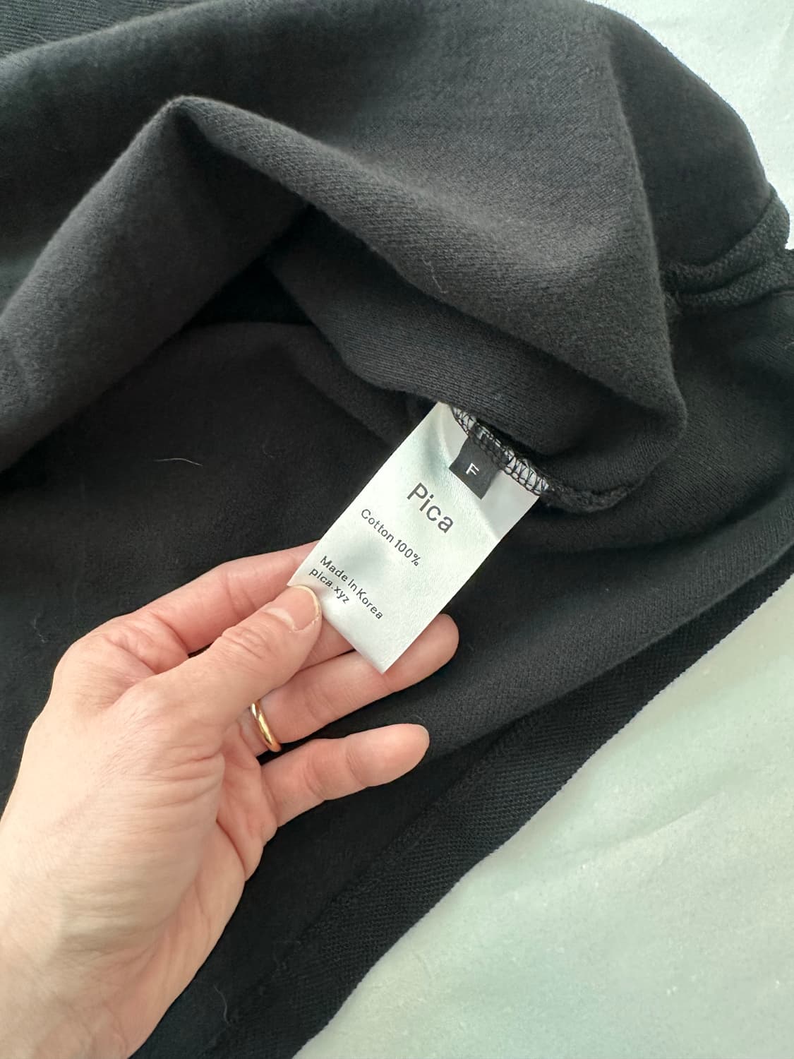 Pica 블랙 코튼 100% 반팔 피케셔츠 상품이미지3