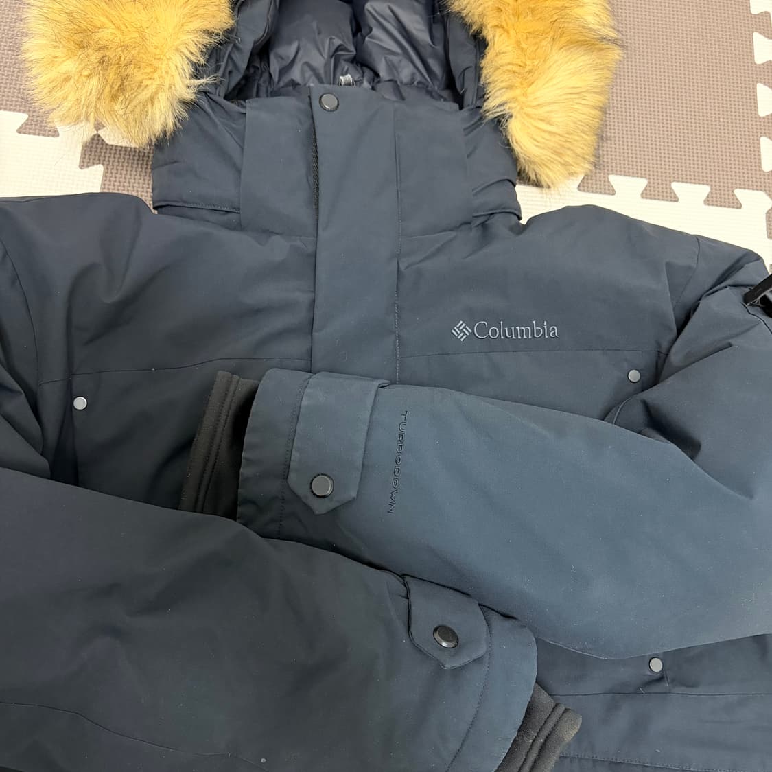 컬럼비아 터보다운 구스다운 패딩 자켓 다크네이비 xxl 상품이미지3