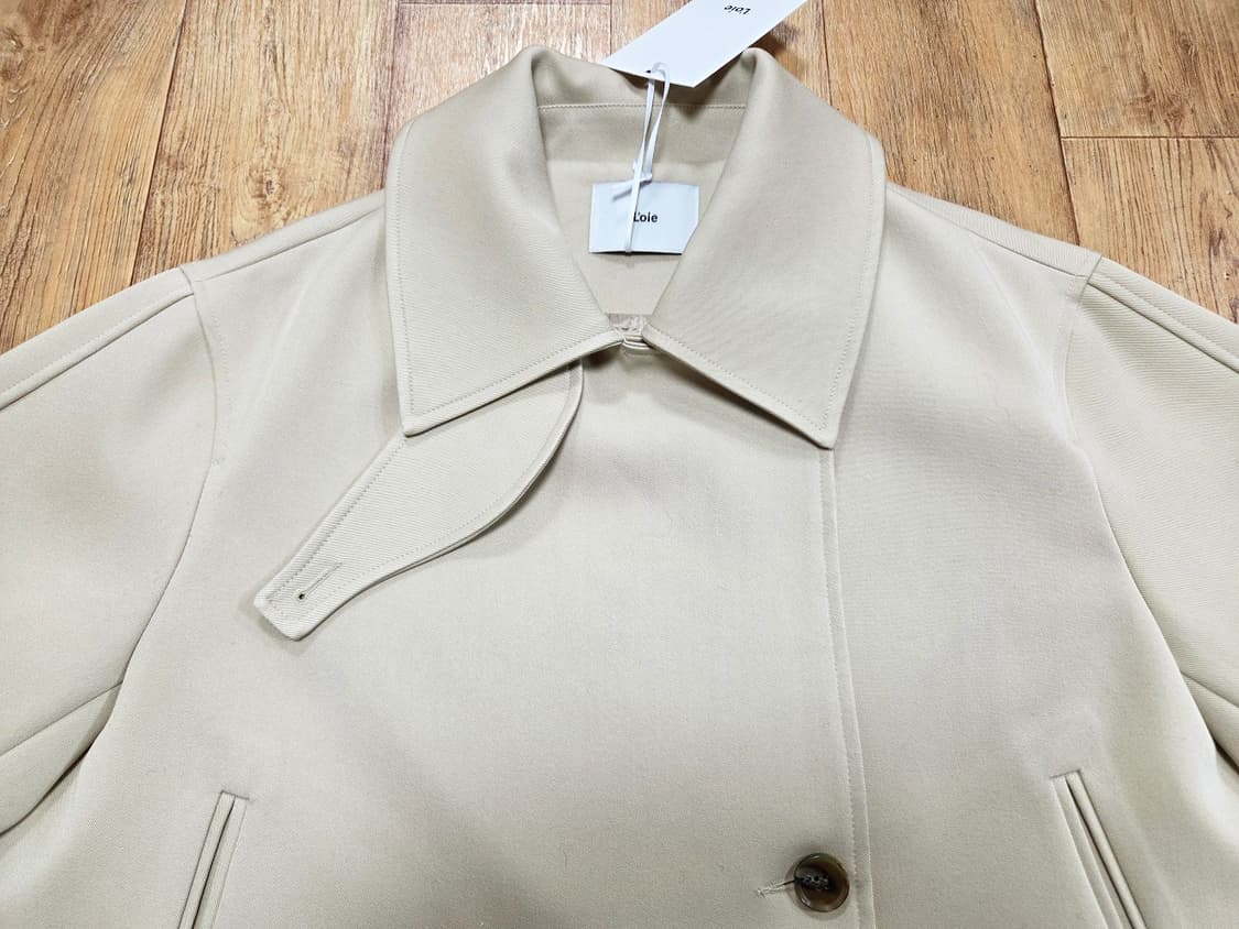 르와(L'oiE) 숏 더블 트렌치자켓 프리사이즈 새상품 상품이미지6