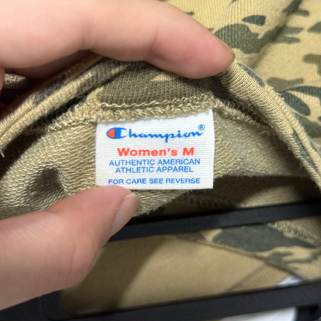 챔피온 카모 플라주 보트넥 크롭 링거 티셔츠 상품이미지4