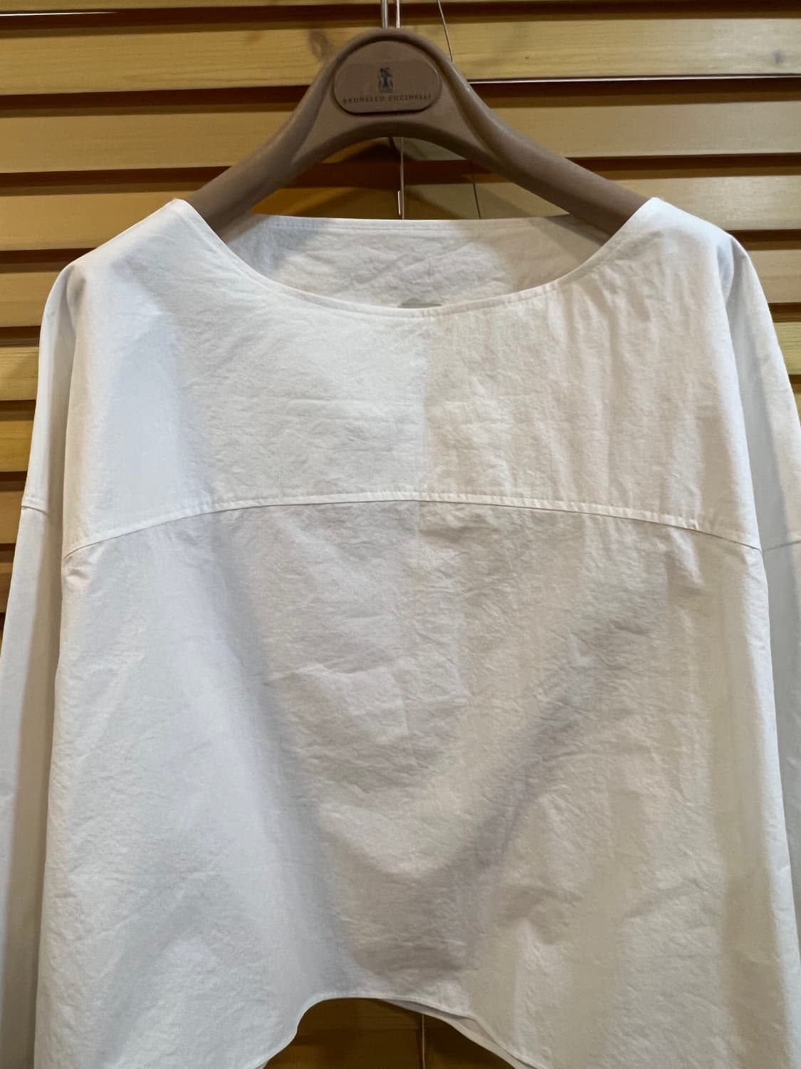 프릭 FRIC 여성 아이보리  크롭블라우스 오버핏블라우스 상품이미지1