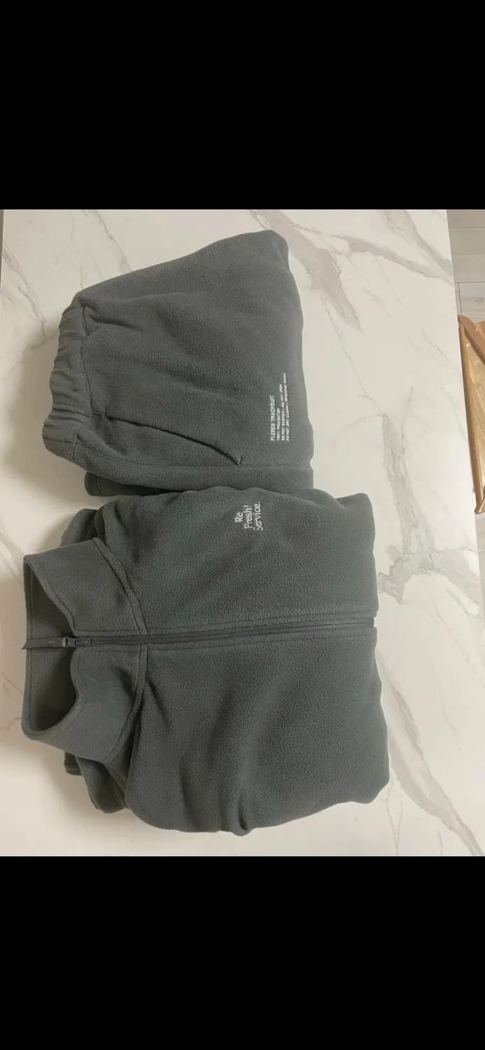 [M] 프레시서비스 플리스 트랙수트 셋업 그레이 상품이미지2