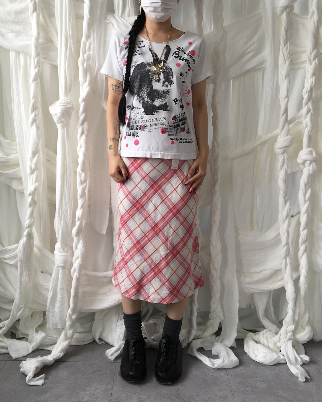 Rabbit printing t shirt 상품이미지8