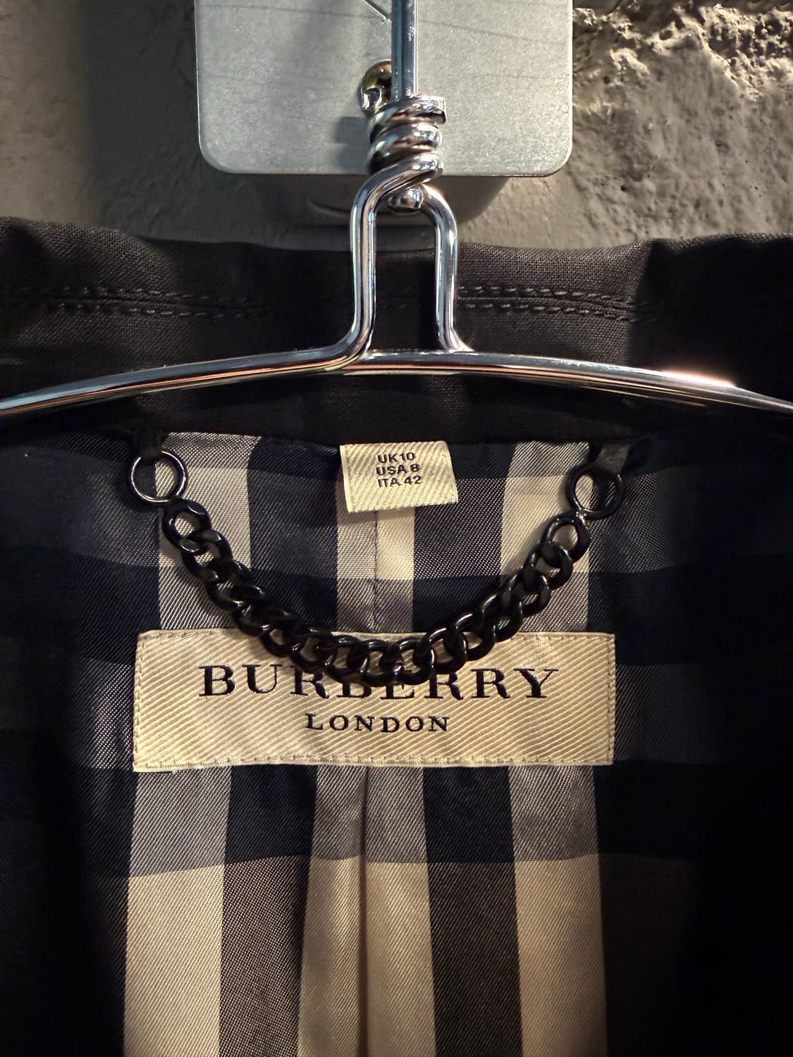 38 버버리 BURBERRY 런던 원버튼 테일러드 자켓 블랙 상품이미지4
