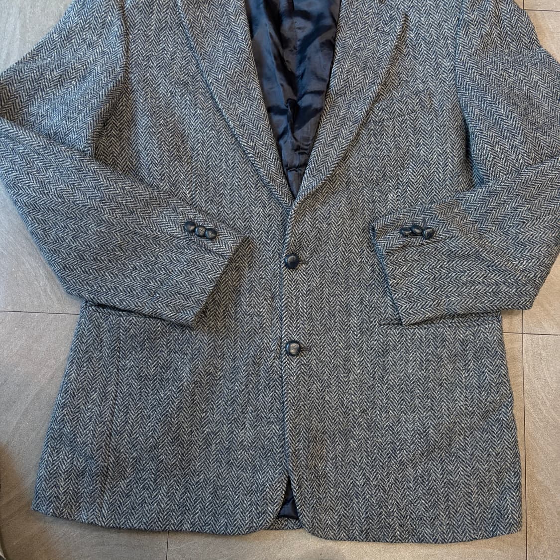 빈티지 해리스트위드 울 자켓 상품이미지4