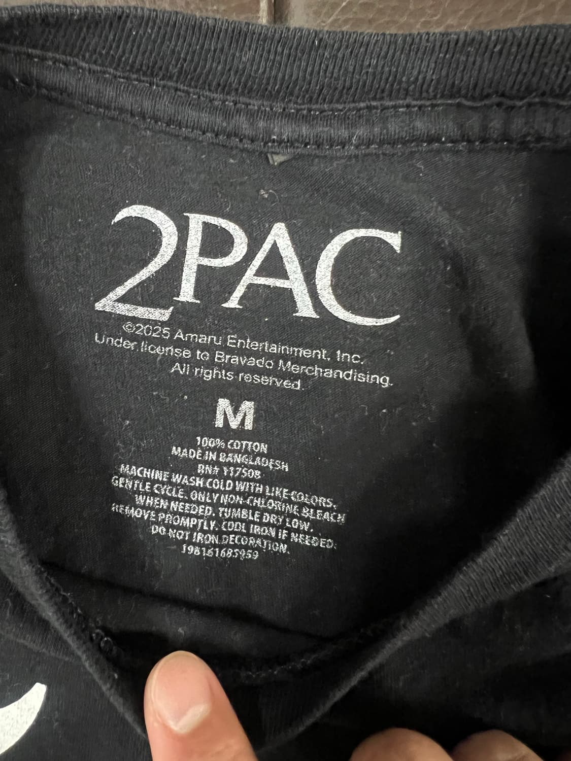Usa 2PAC 투팍 블랙 반팔 티셔츠 상품이미지2