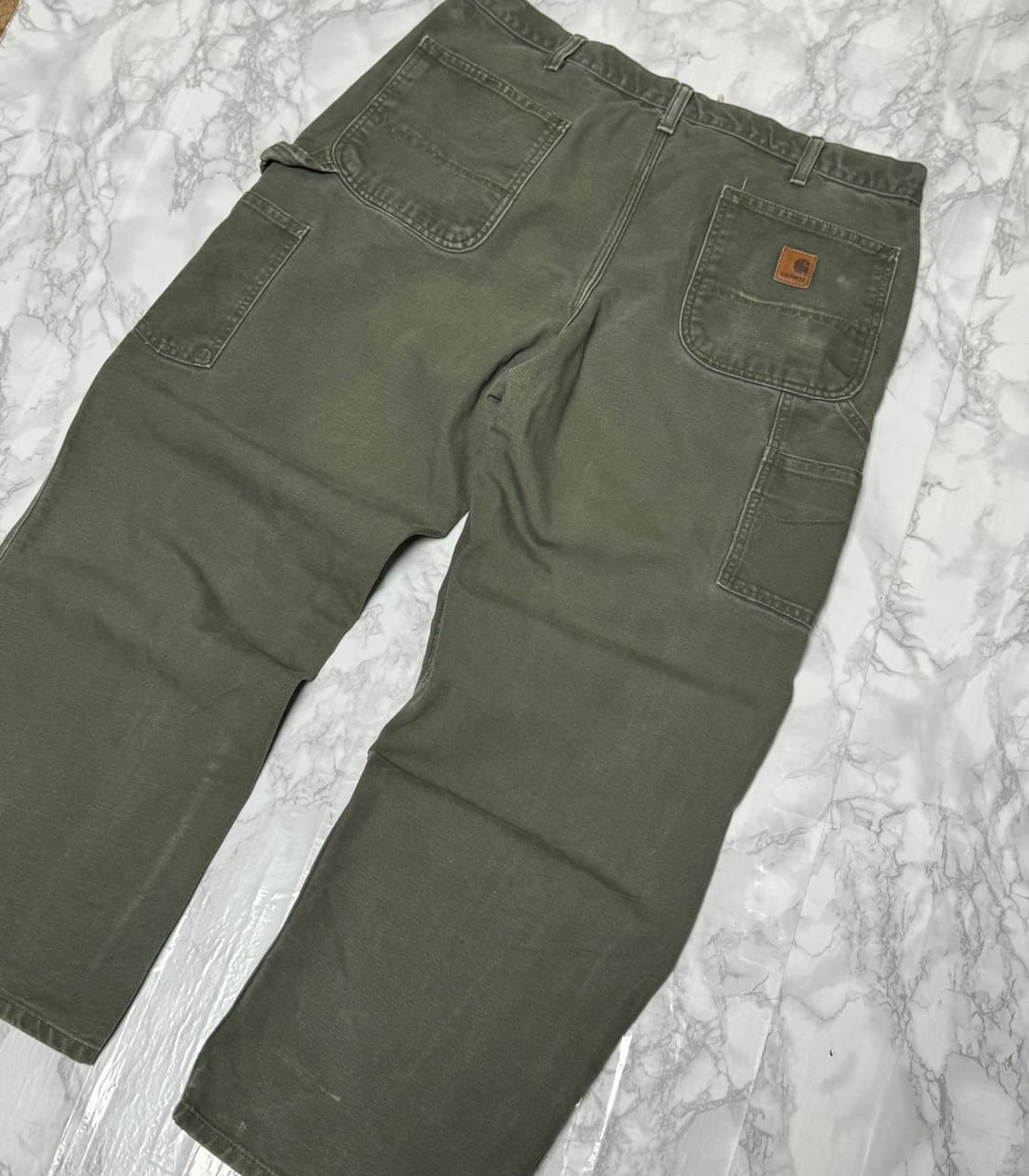 칼하트 B11 모스그린 와이드 워크 바지 상품이미지2