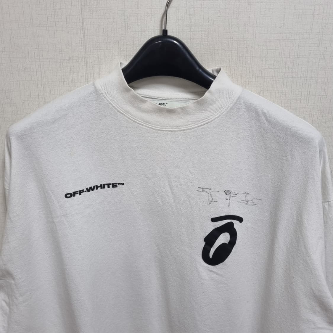 오프화이트 버질아블로 오버 슬라브 티 상품이미지2