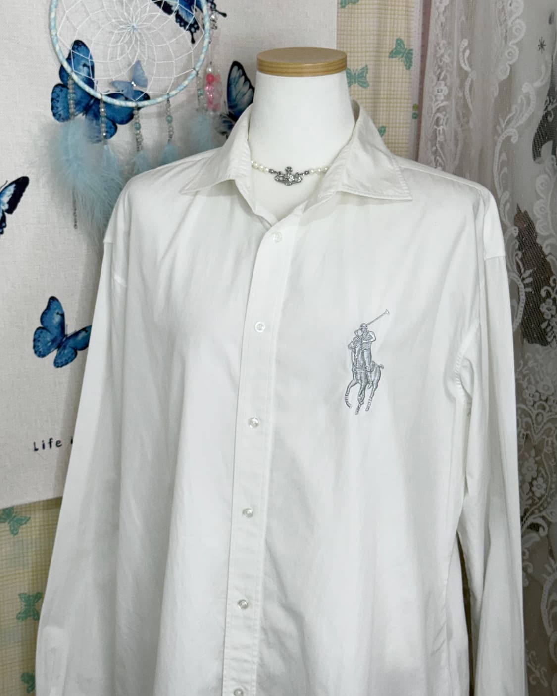 폴로 랄프로렌 빅 포니 화이트 셔츠 상품이미지3