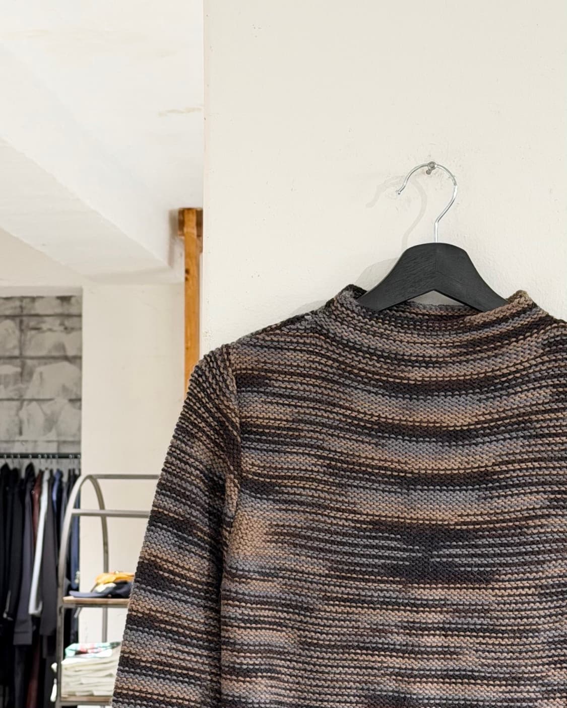 알파카 111 멀티컬러 알파카 울 블렌드 니트 상품이미지2