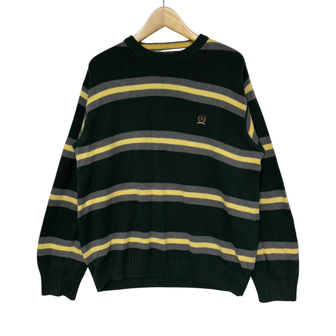 타미힐피거 스트라이프 월계수로고 니트 상품이미지1