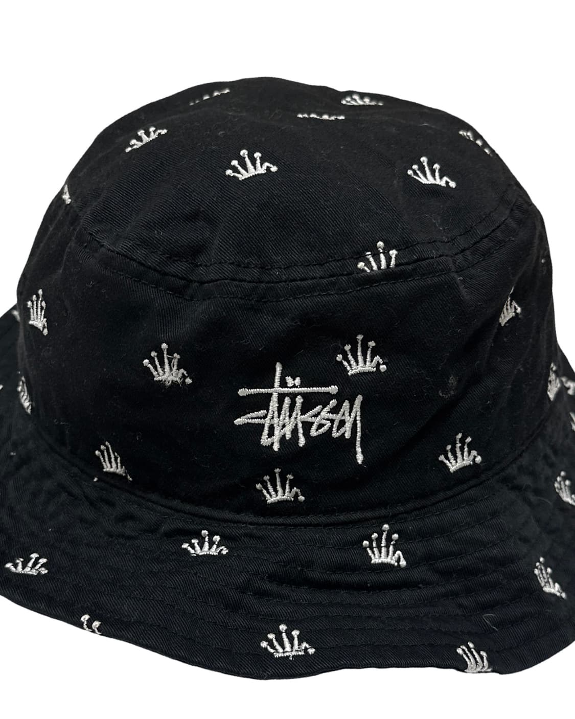 스투시 크라운 블랙 버킷햇 상품이미지3