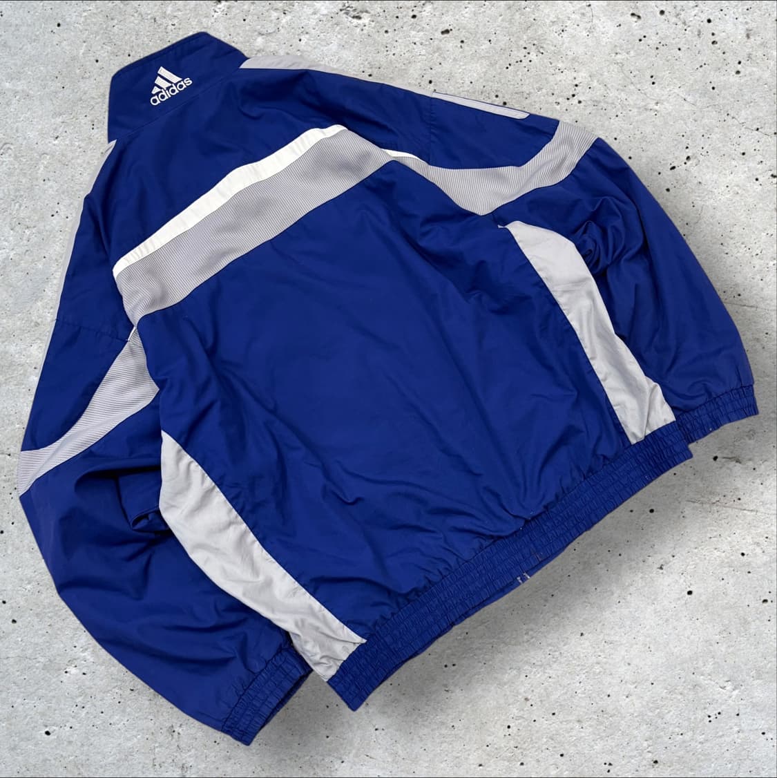 [XL] 90s 아디다스 올드스쿨 블루 바람막이 자켓 C63 상품이미지2