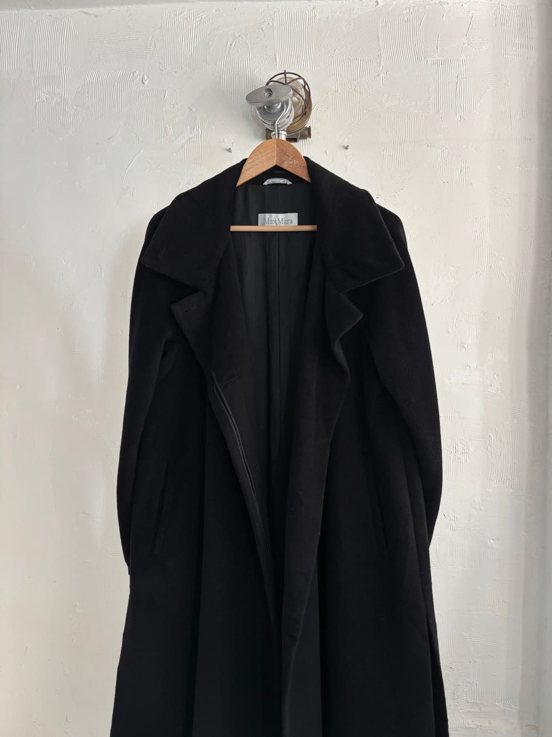 Max Mara 막스마라 블랙 캐시미어 롱 코트 상품이미지8