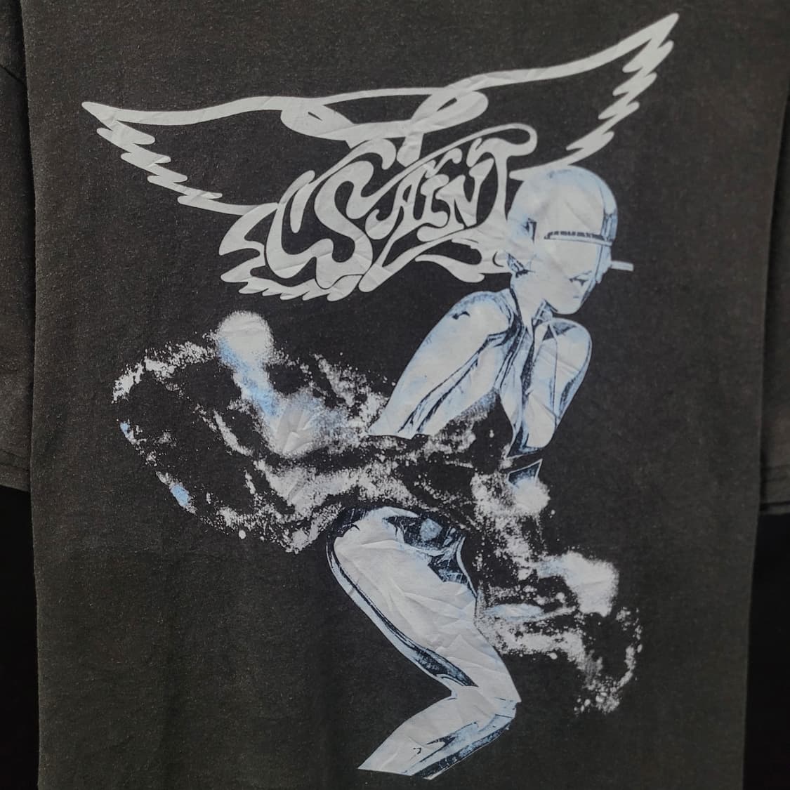 세인트미카엘 X 하지메 소라야마 빈티지 가먼트다잉 아카이브 셔츠 상품이미지3