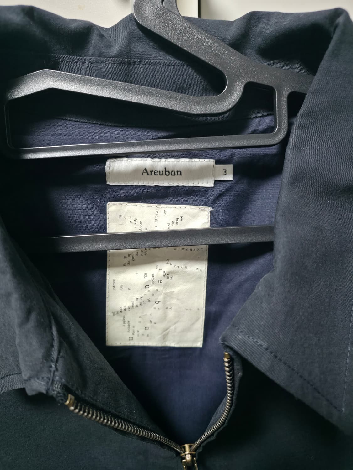 (3)아르반 바틱 다잉 더블 포켓 카라 자켓 네이비 상품이미지3