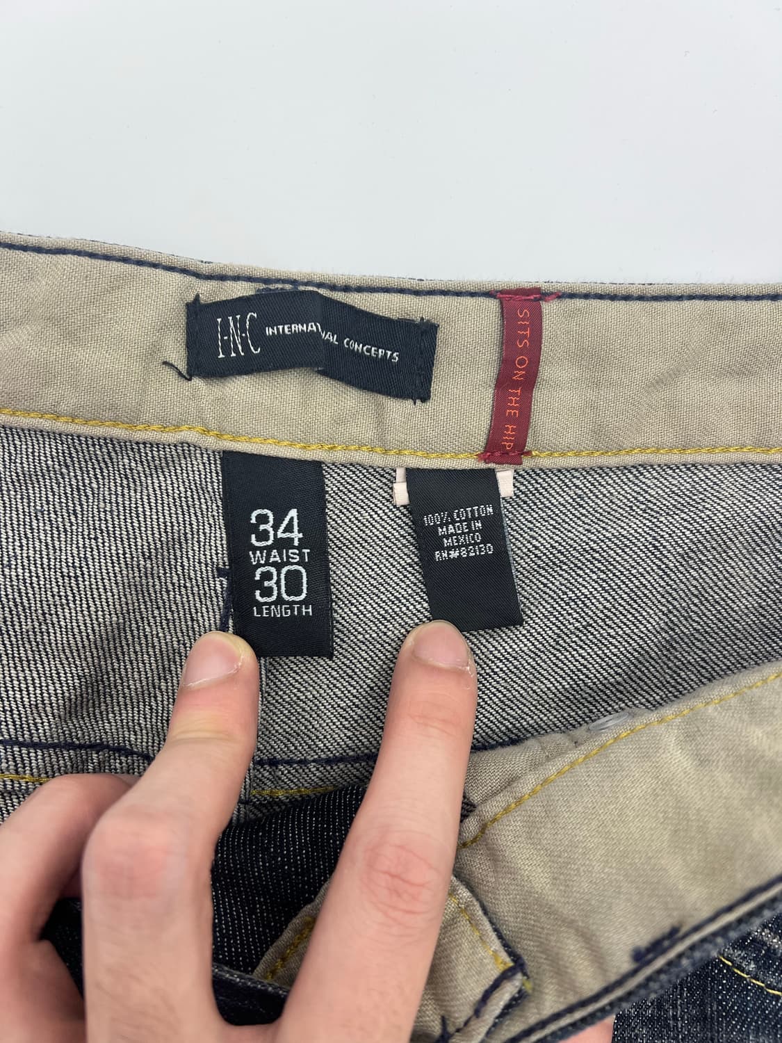 빈티지 백 포켓 디테일 데님팬츠 상품이미지5