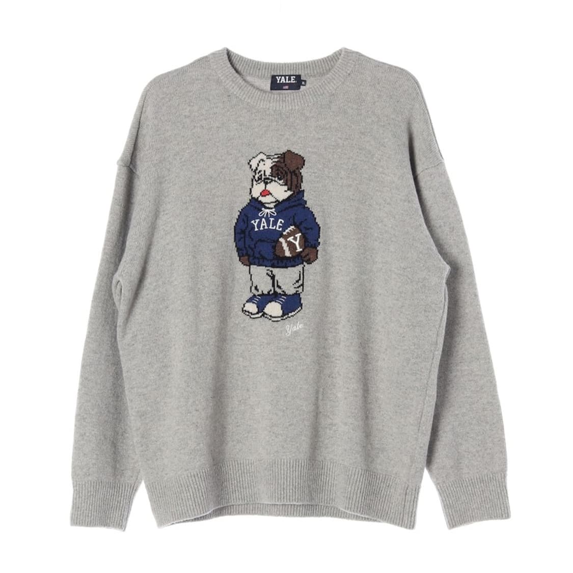 예일 불독 그레이 니트 XL 상품이미지1