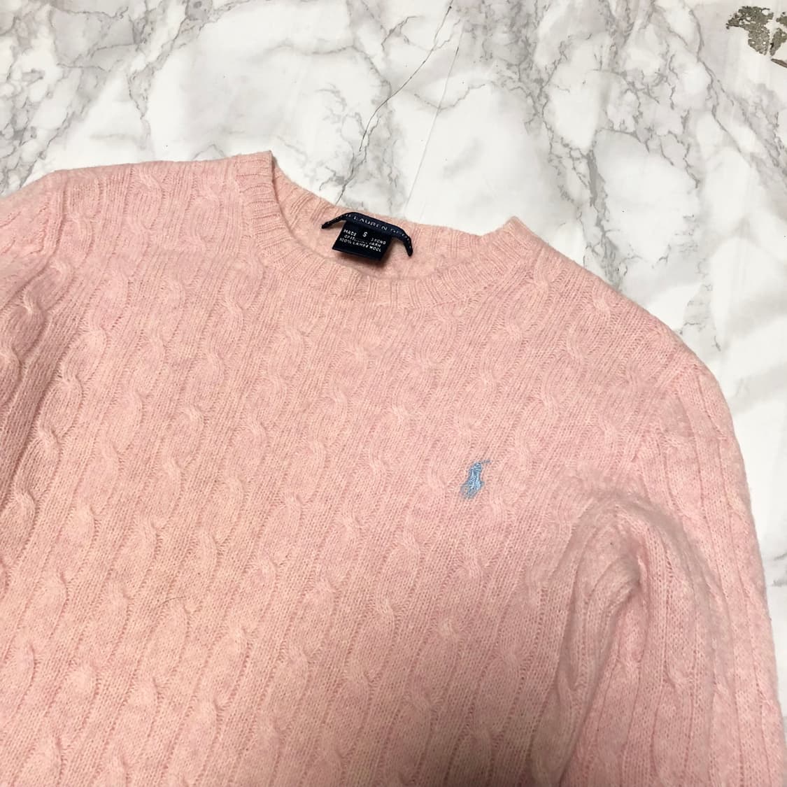 폴로 랄프로렌 니트 꽈배기 딸기우유 상품이미지2