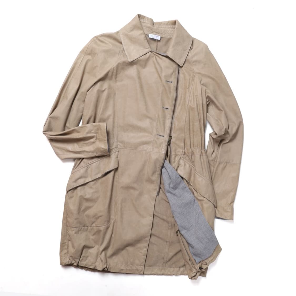 Brunello Cucinelli Leather Half Coat 

 상품이미지2