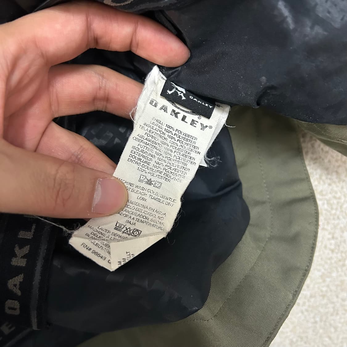 (L) 오클리 아카이브로고 카키 스노우보드 점퍼 상품이미지10