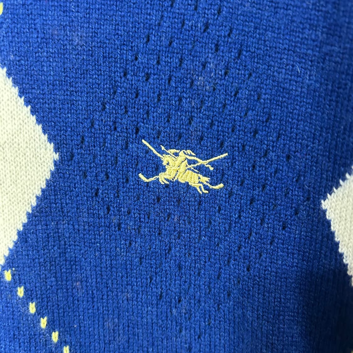 [BURBERRY] 버버리 골프 아가일 반팔 하이넥 니트 상품이미지5