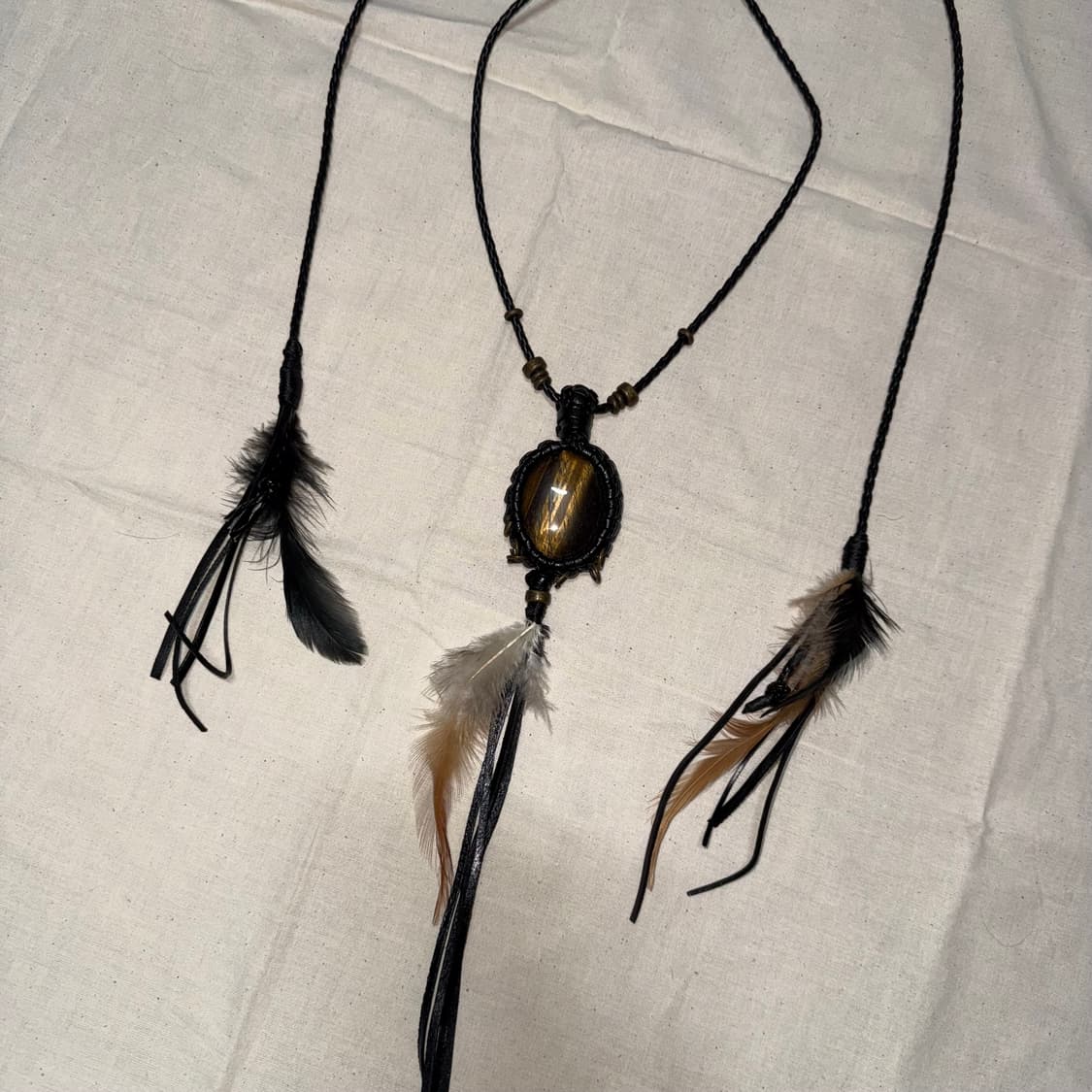 feather beads necklace 상품이미지1