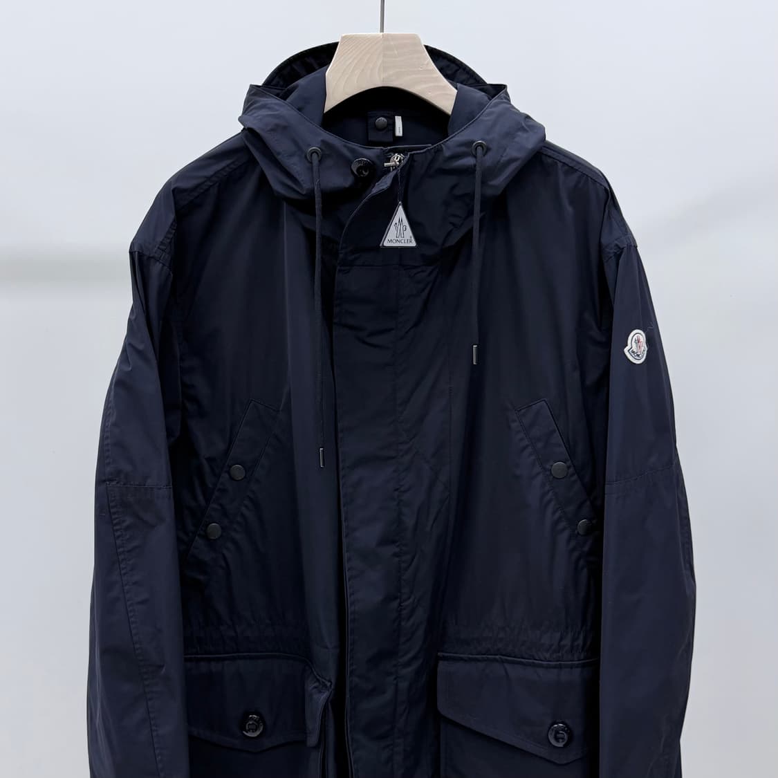 [S+급/6] 몽클레어 guiers 후드 바람막이 야상 자켓 다크네이비 상품이미지3