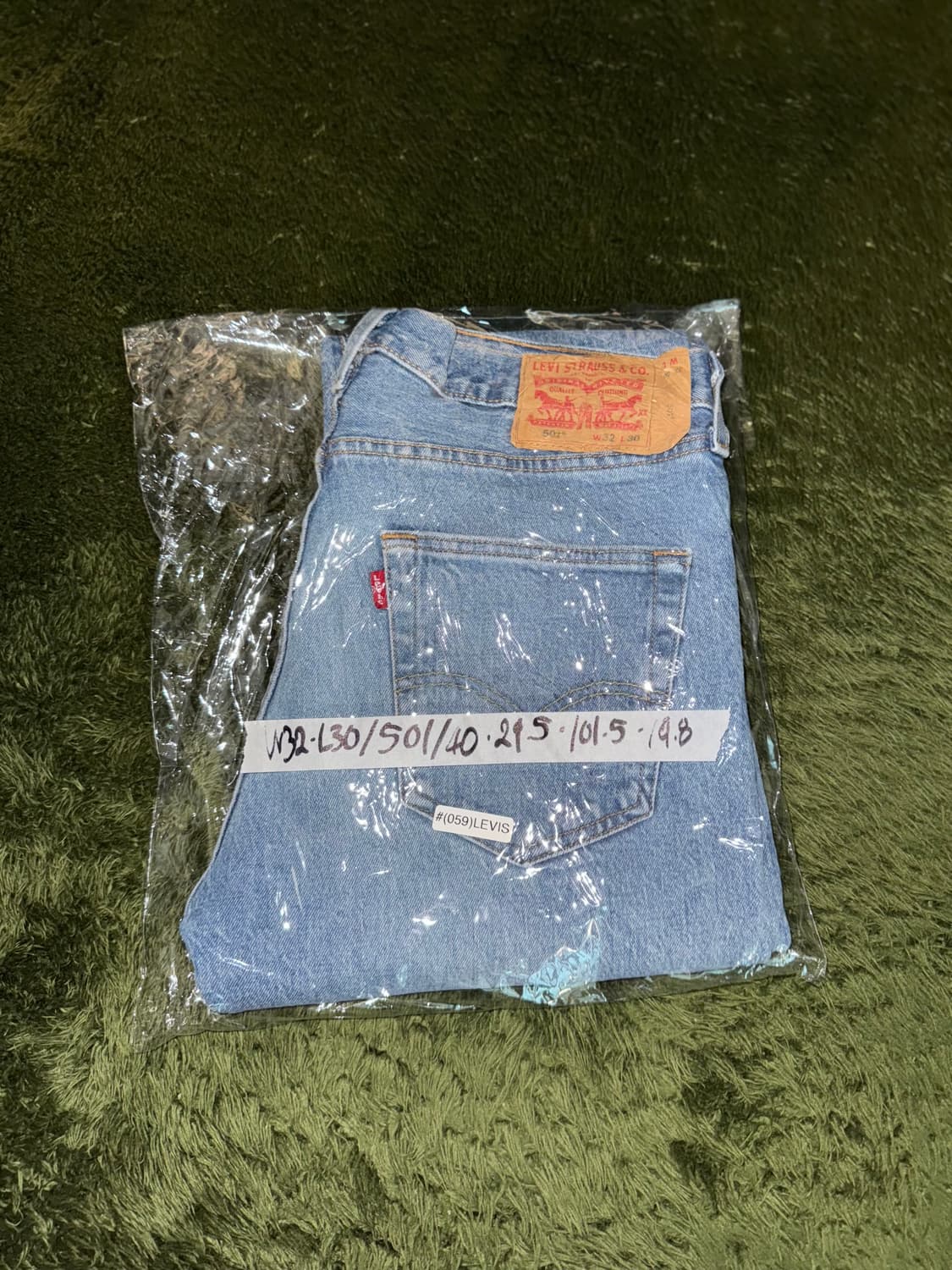 [W32/L30] 리바이스 501 WATERLESS 워싱 데님 팬츠 상품이미지10
