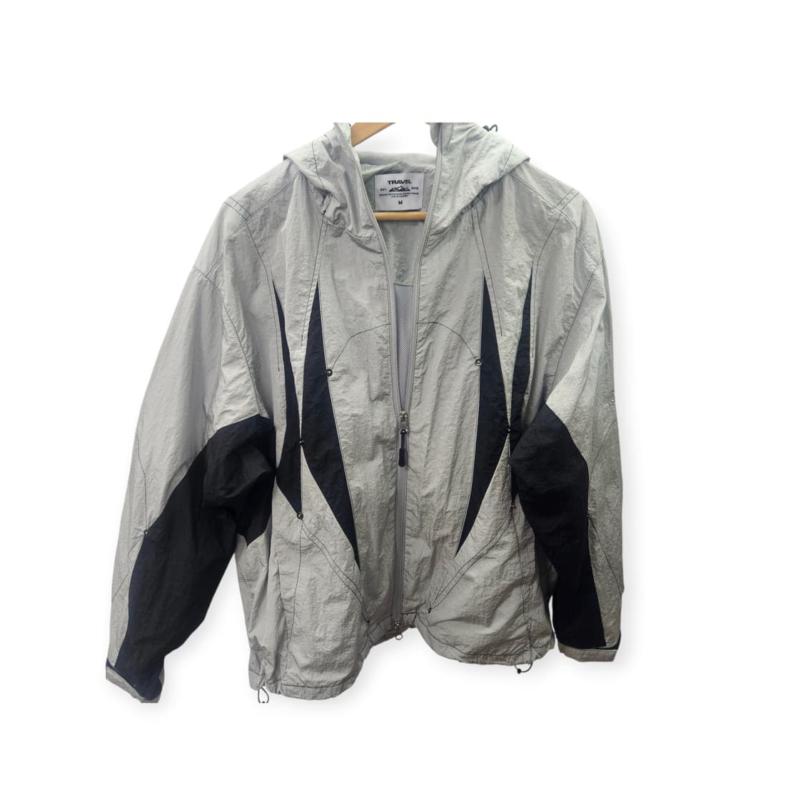 TRAVEL 배색 후드 바람막이 자켓 상품이미지2