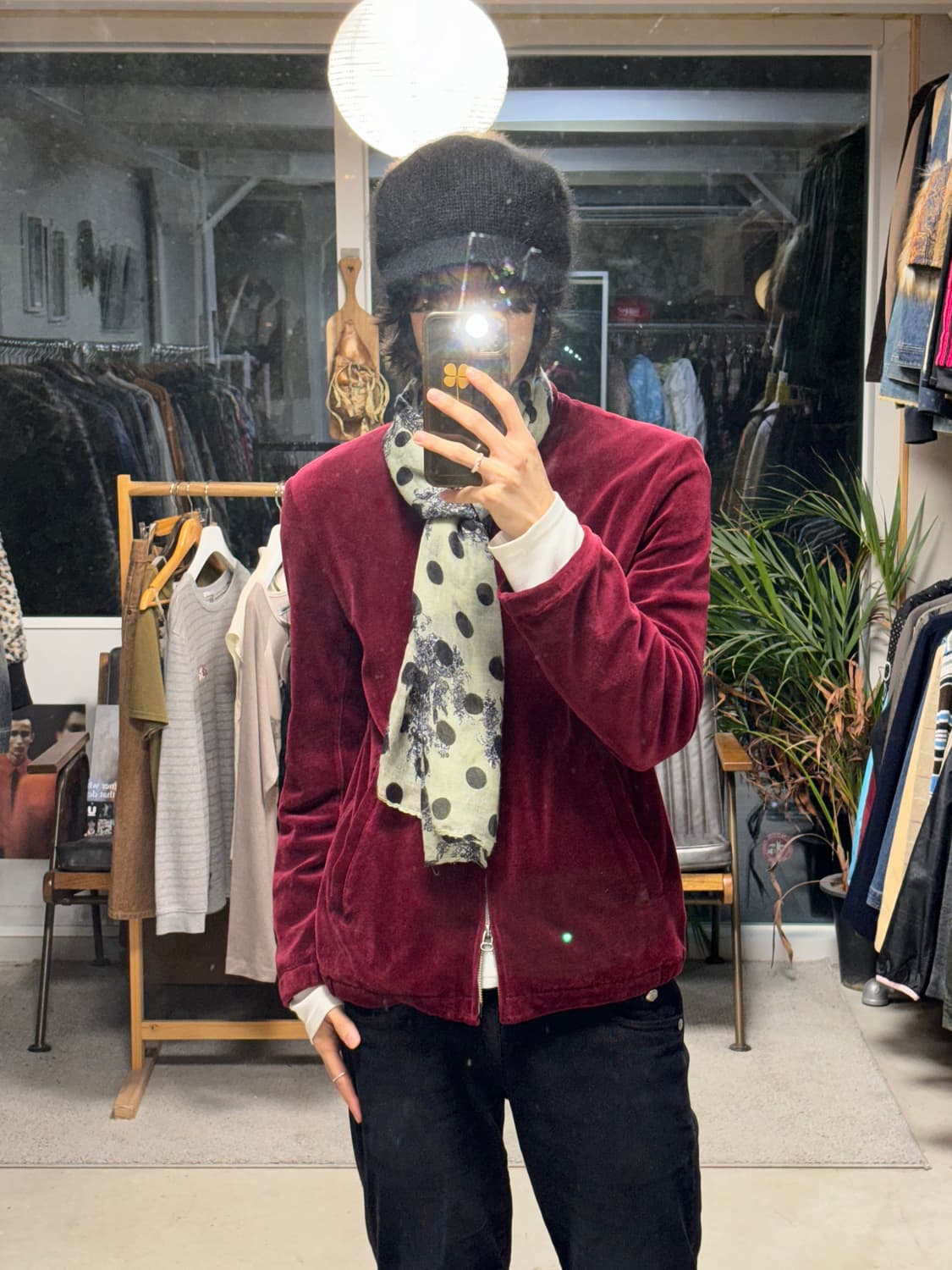 빈티지 앙고라 니트캡 상품이미지2