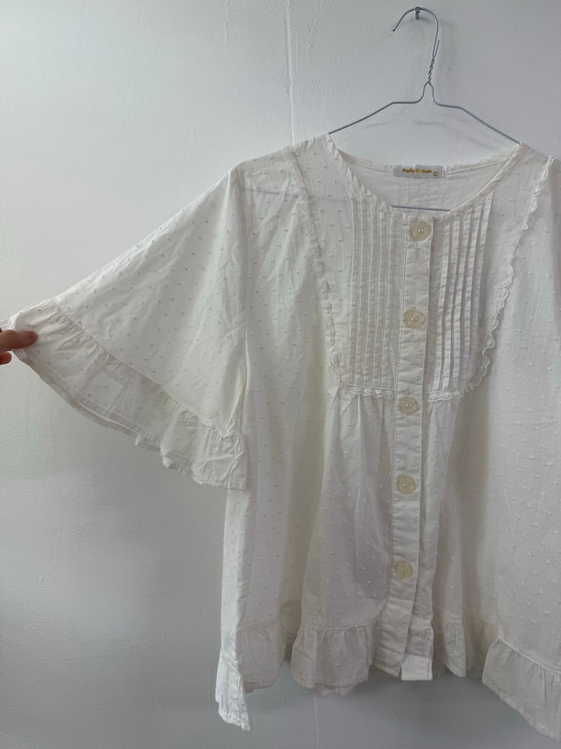Japan dot blouse 도트 블라우스 면 상품이미지3