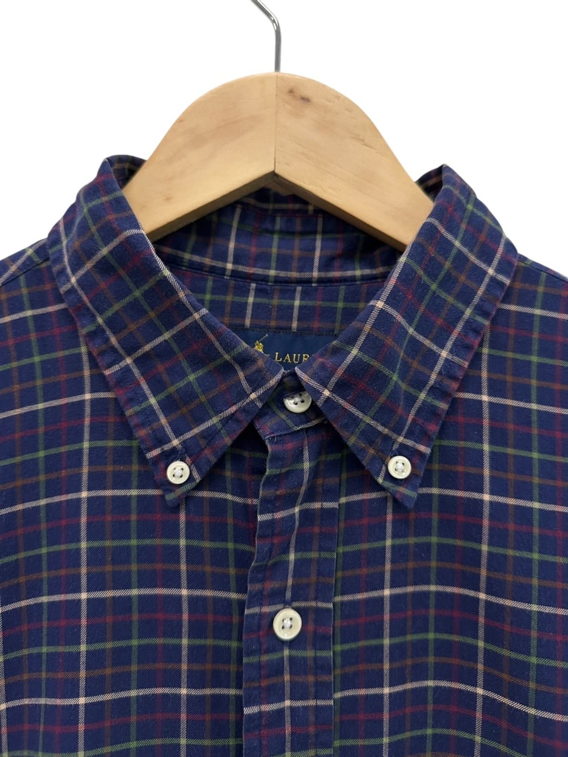 폴로 체크셔츠 네이비 (L~XL)  상품이미지3