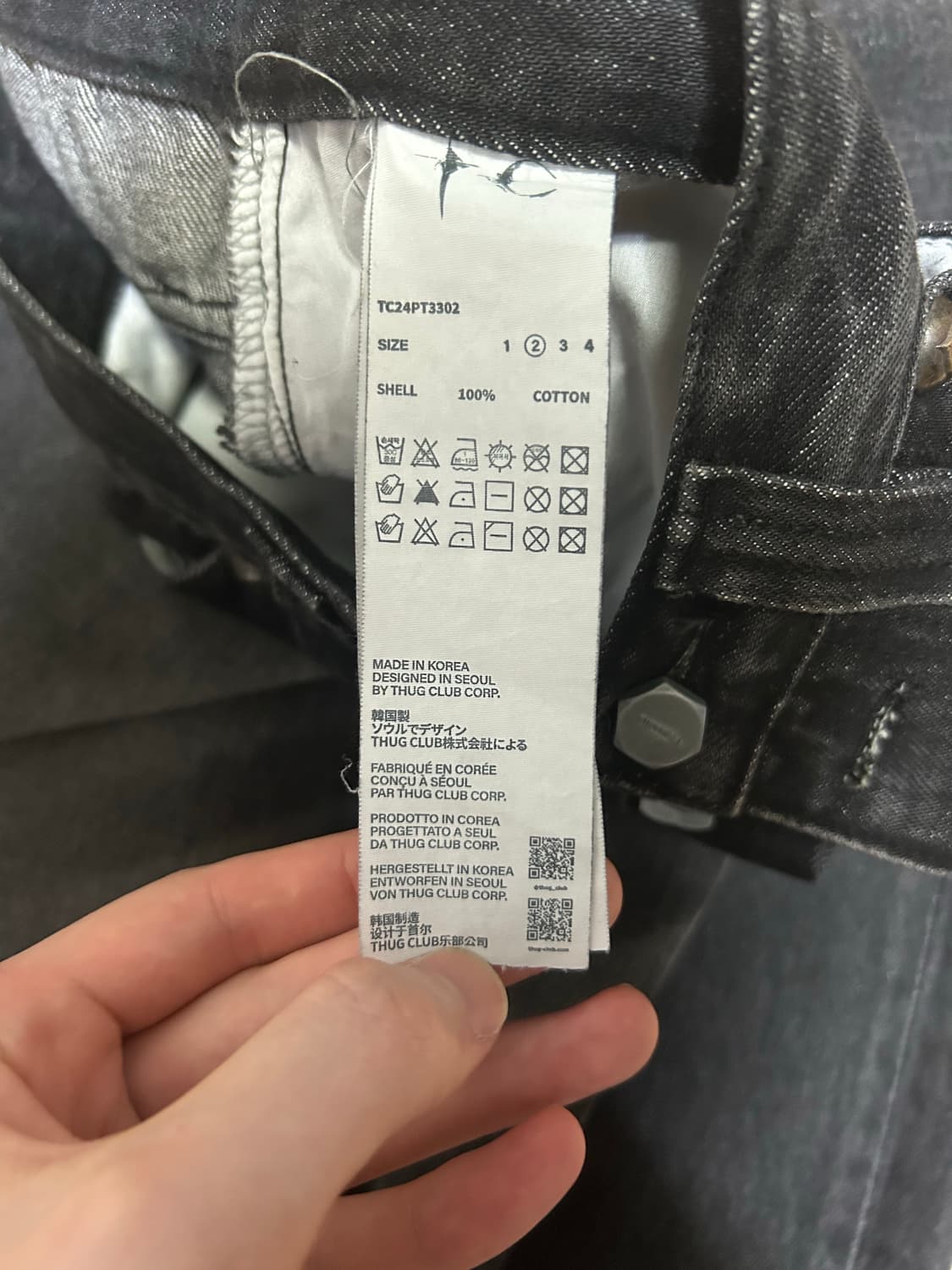 떠그클럽 데님 팬츠 SHOT GUN Pants-24FW 2사이즈 상품이미지4