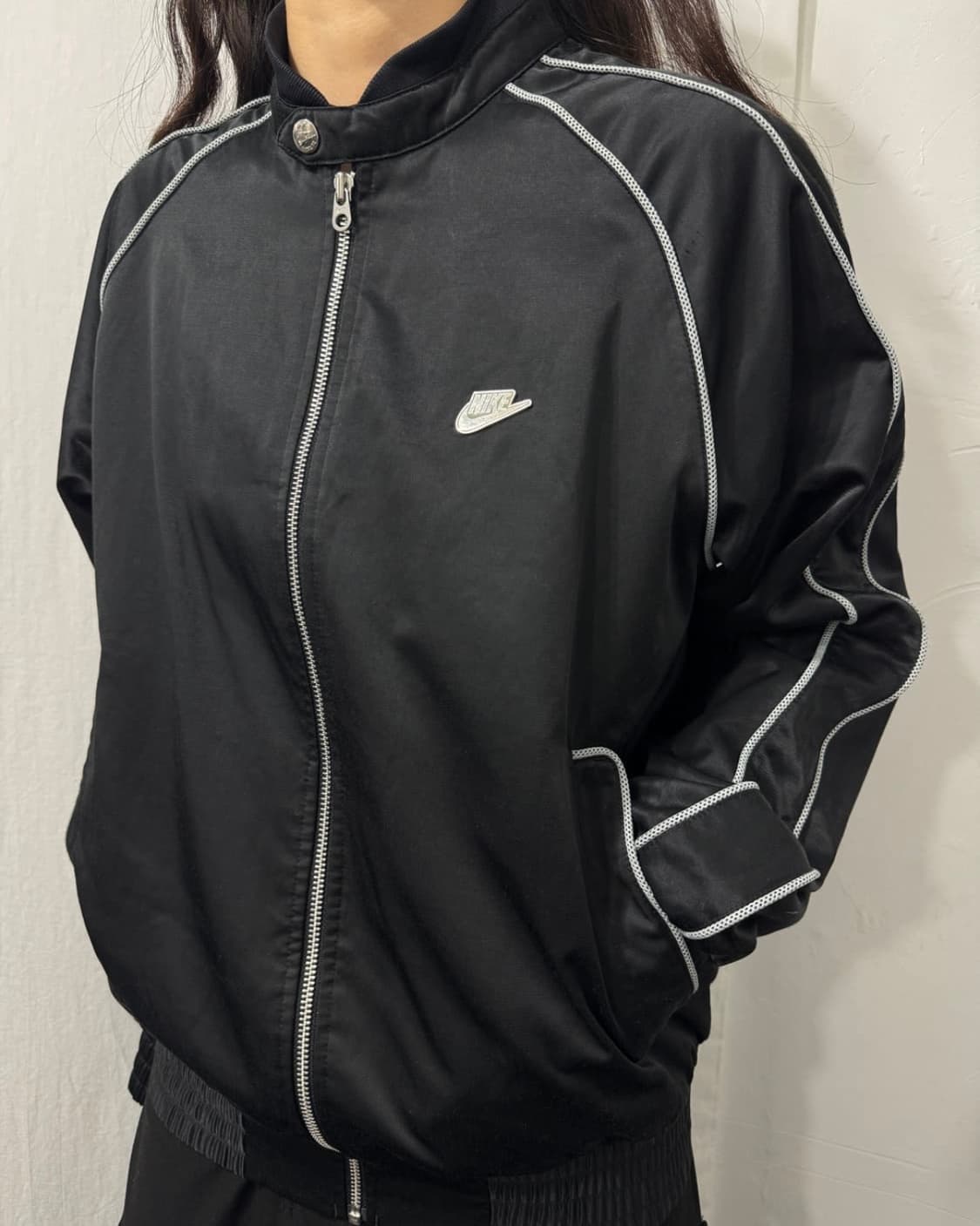 나이키 00S 라이더 블루종 져지 트랙탑 우븐 집업 블랙 100 L 댄서 상품이미지2