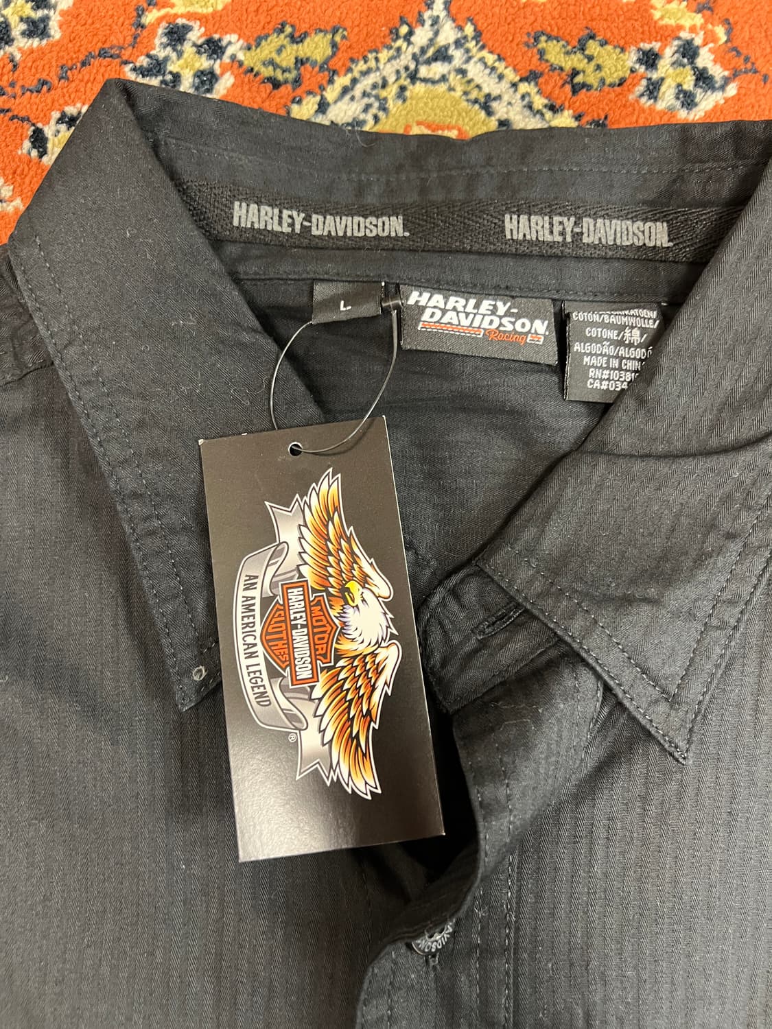 [L] 할리데이비슨 블랙 셔츠 상품이미지6