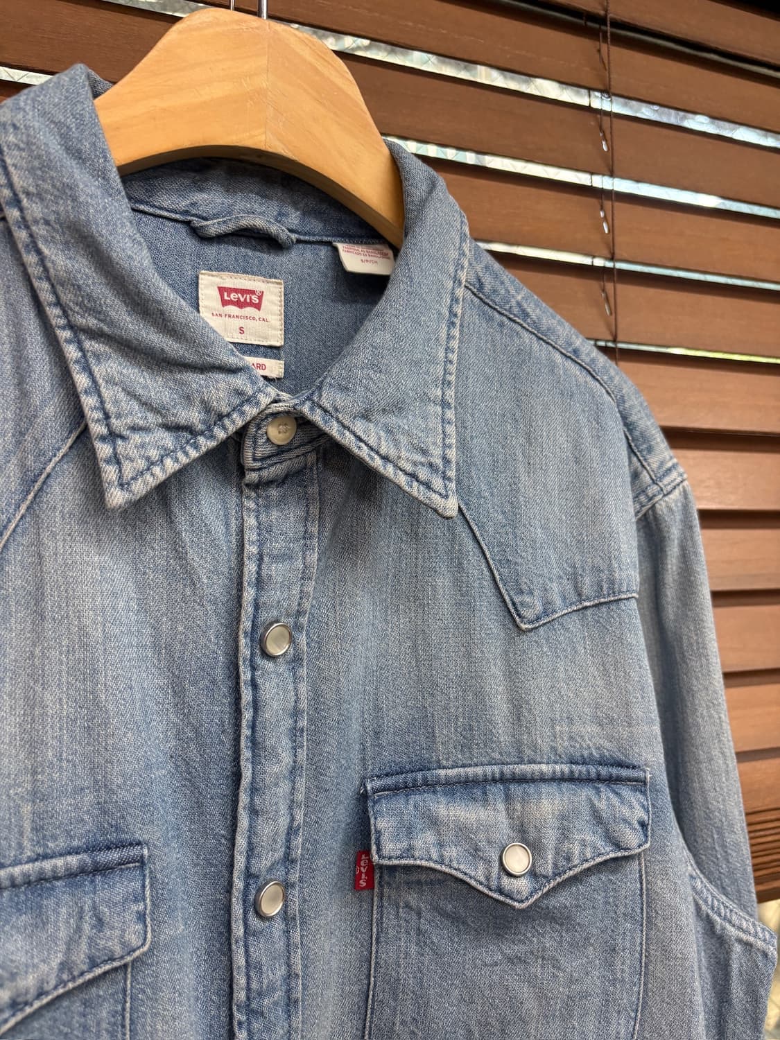 Levis 리바이스 빈티지 웨스턴 데님 중청 셔츠 상품이미지4
