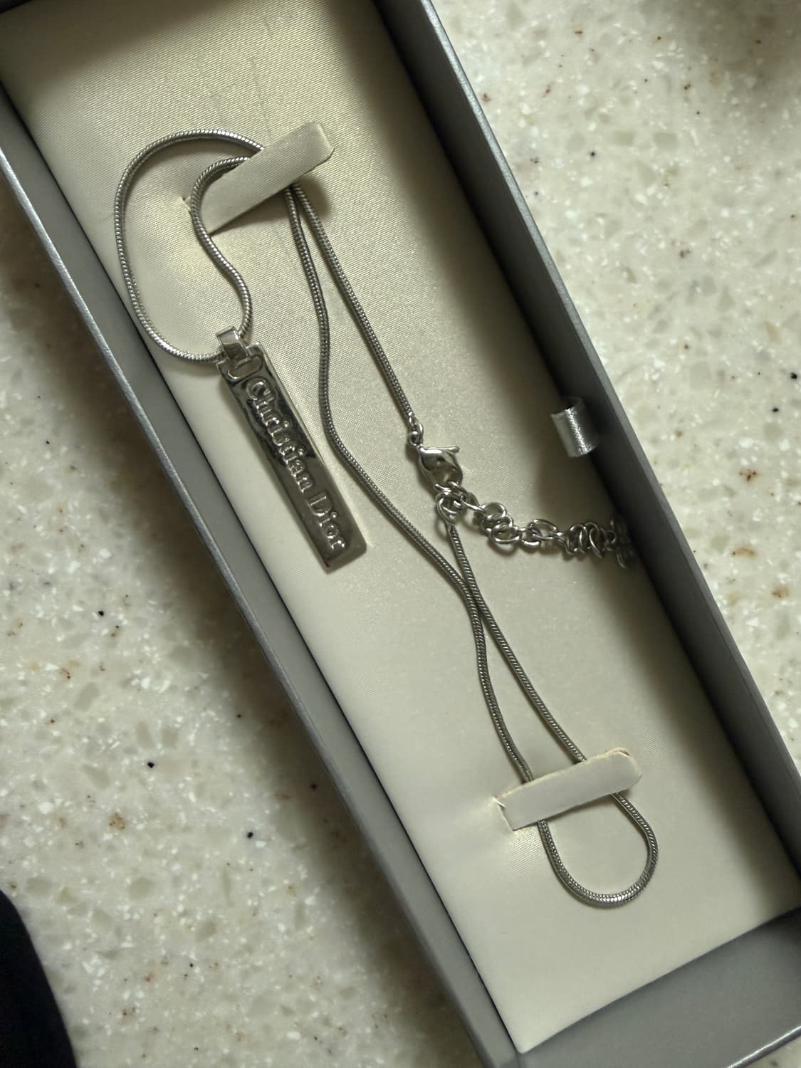 디올 Christian Dior 실버 목걸이 상품이미지2