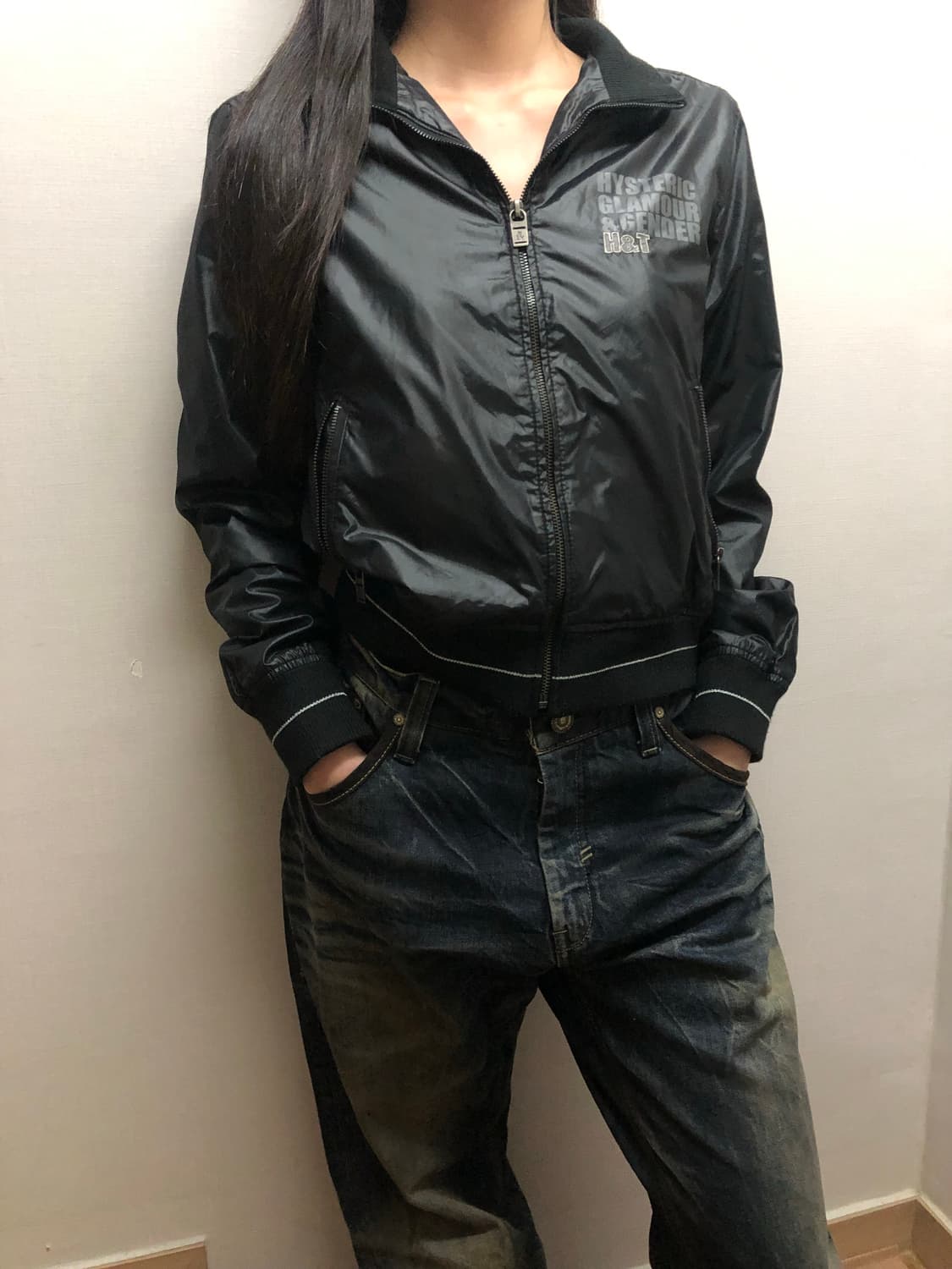 빈티지 H&T 히스테릭글래머&젠더 블랙 자켓 상품이미지2