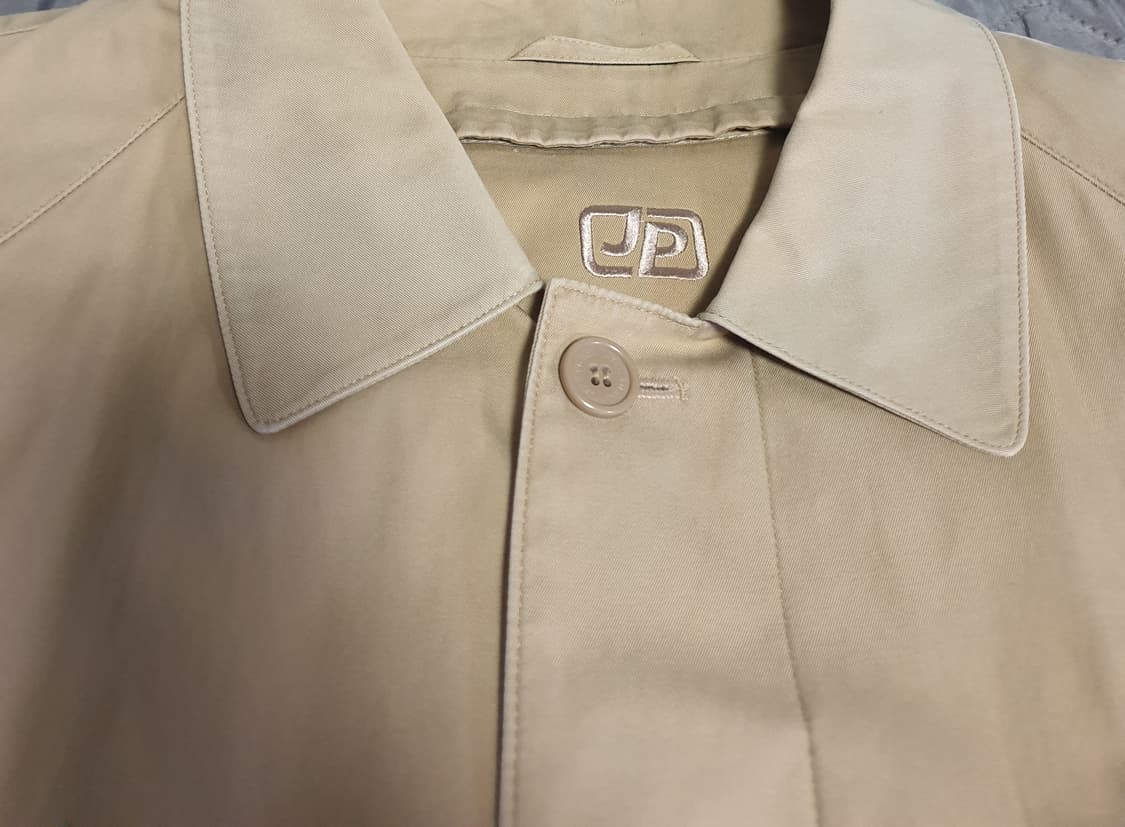 쟌피엘 오버핏 벨티드 코튼 발마칸 롱 트렌치코트 베이지 (F) 상품이미지2