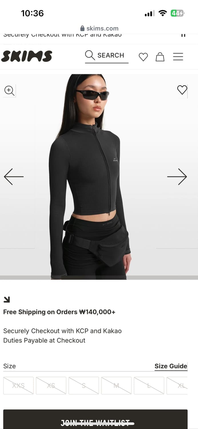 나이키스킴스 nike skims풀업 크롭 재킷 상품이미지2