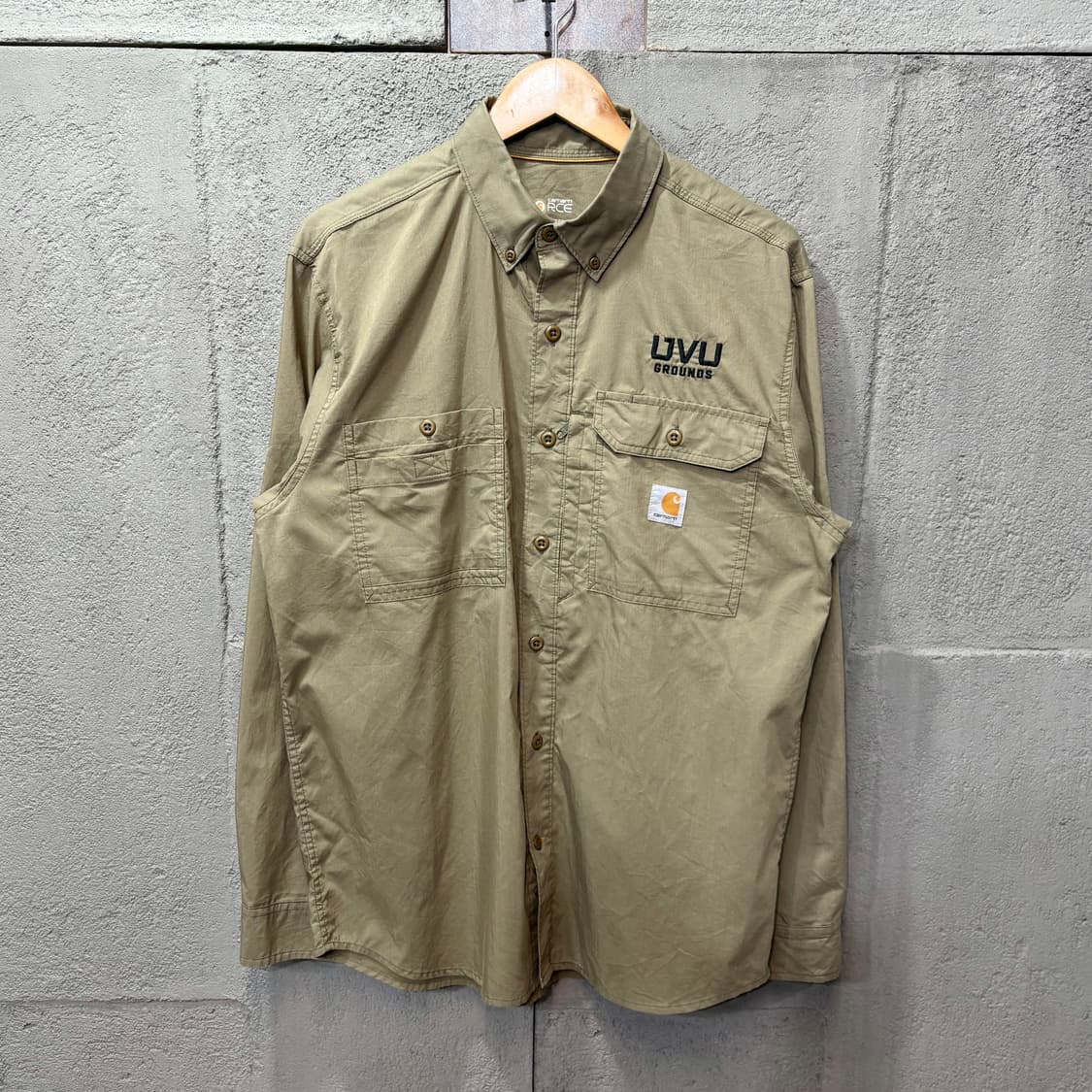 (M) 칼하트 포스 투포켓 워크 셔츠 상품이미지1